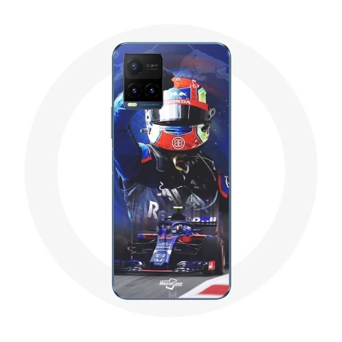 Case - Maniacase - Vivo Y21s 2021 / Y21 2021 - Formula 1 - Pierre Gasly - Soft Red Blue