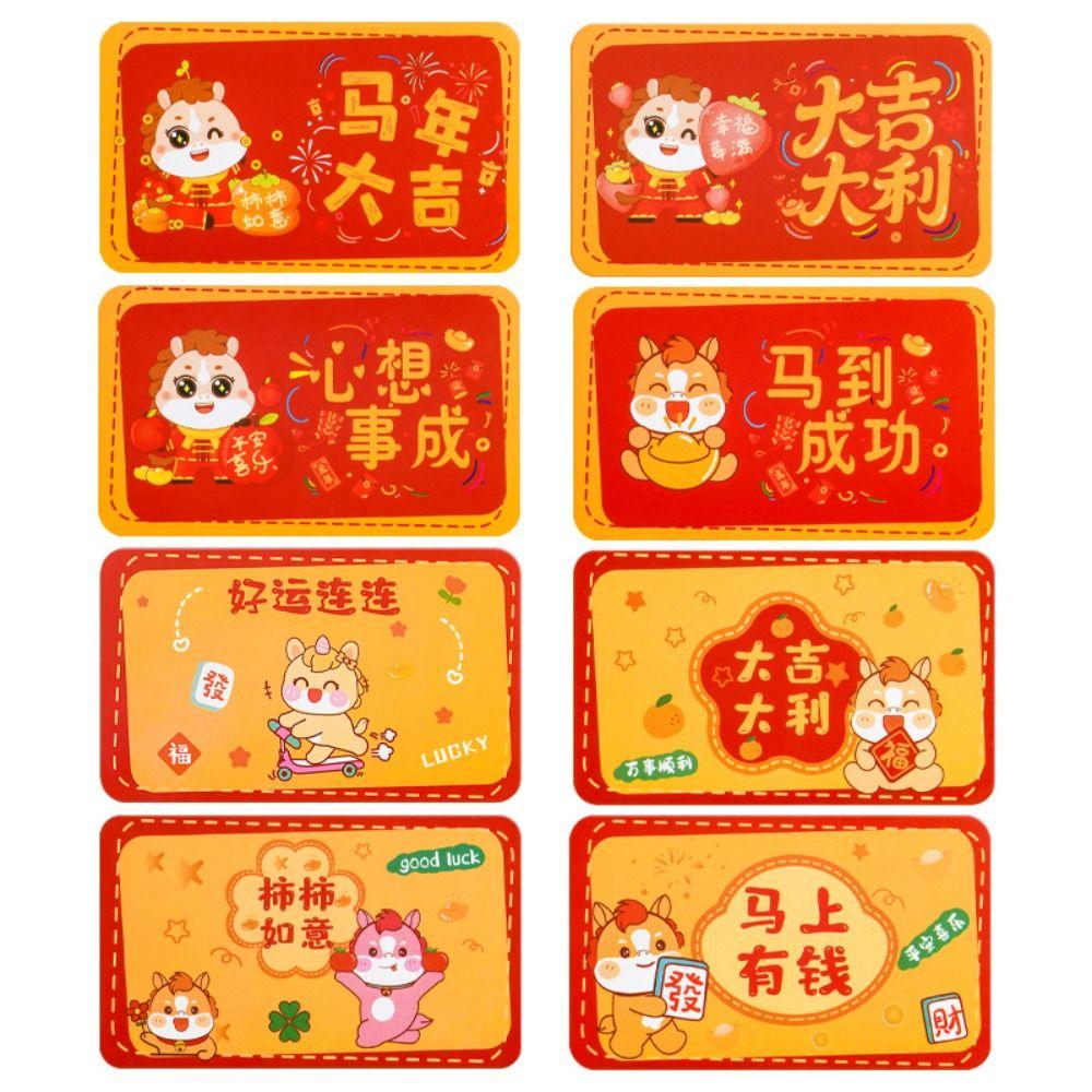 40pcs with Pen Scratch-off Cards Cartoon Pony Surprise Lucky Cards Vouchers Tickets  Game DIY Props