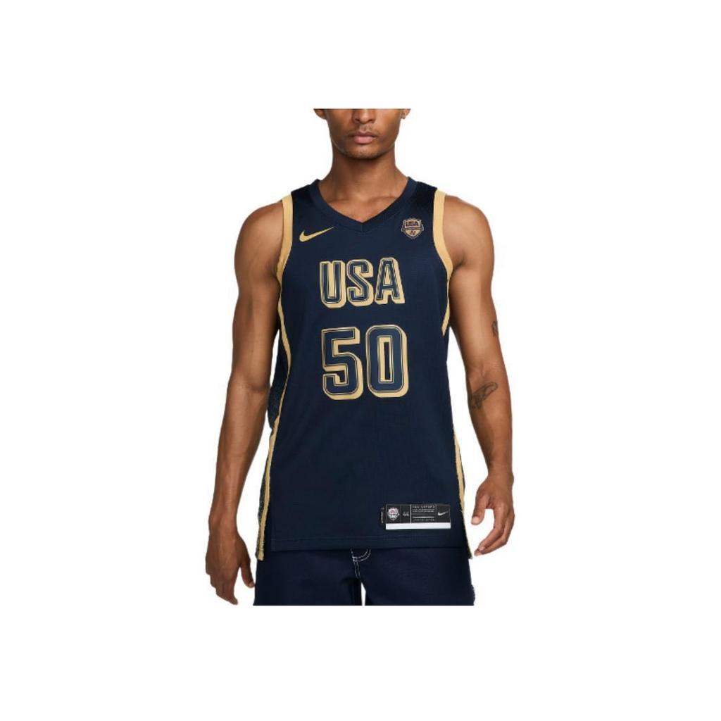 New Nike Basketball Jerseys Men's Obsidian Black/Gold FZ7317-451