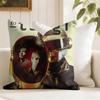 DDaft PPunk Band Cushion Cover Eco Linen Pillow Case DoubleSided Print Breathable Durable Zipper Home Decor Gift