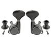 Musiclily Pro L3R3 Locking Tuners for Electric and Acoustic Black Buttons Guitars, Y-Style