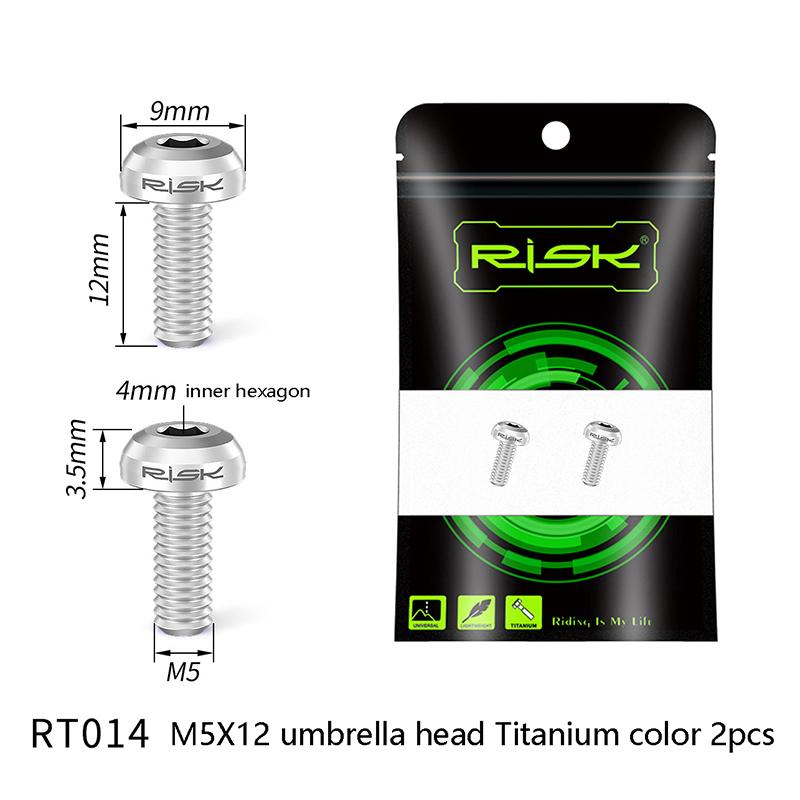 2 buc M5X12 Titan biciclete sticla de apă tijă capac colivie șuruburi drum Mountain Bike apă suport șuruburi pompă de aer suport șuruburi fixe