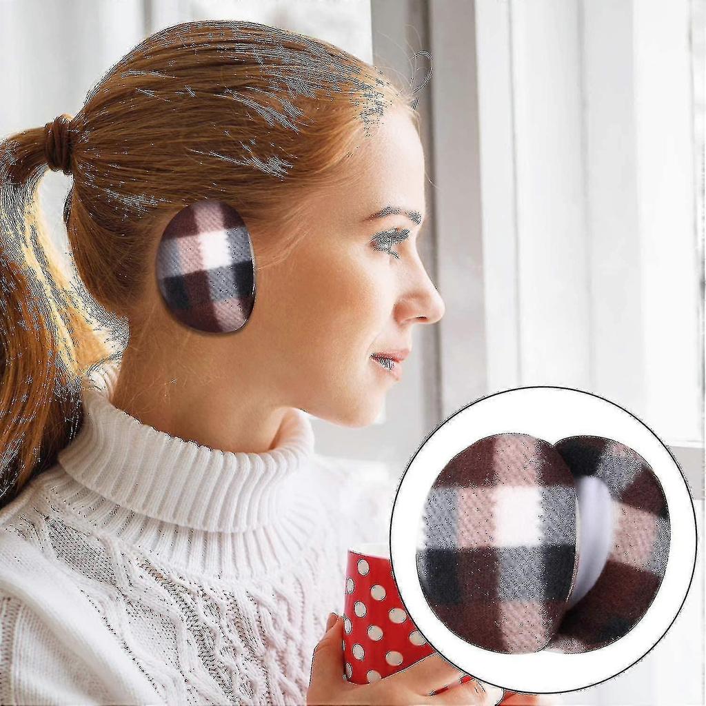 6 Pairs Earmuffs Bandless Fleece Ear Warmers Winter Ear Covers Unisex, 6 Colors - PJ