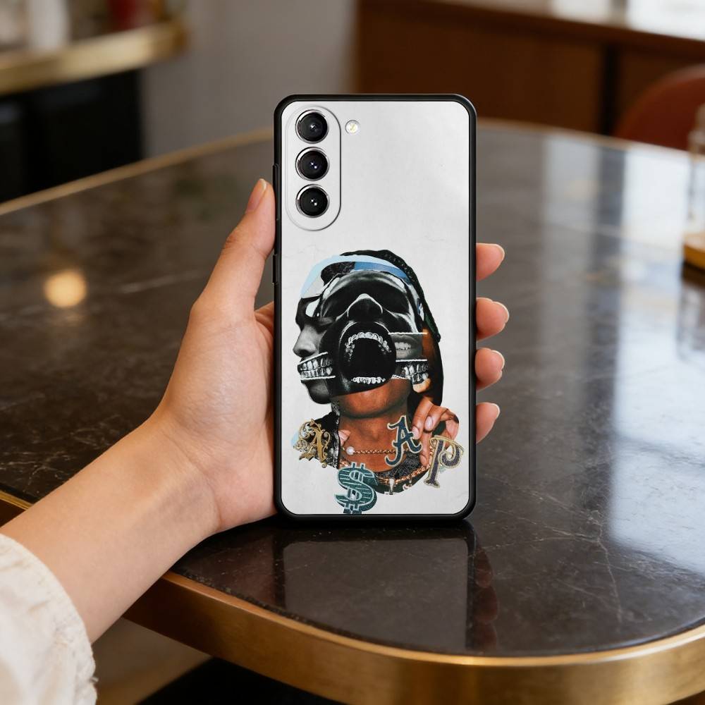 P-Papper A-ASAP Rocky Case for Samsung Galaxy S21 S25 FE S24 S23 Ultra S20 S9 S22 Plus S10 TPU Cover