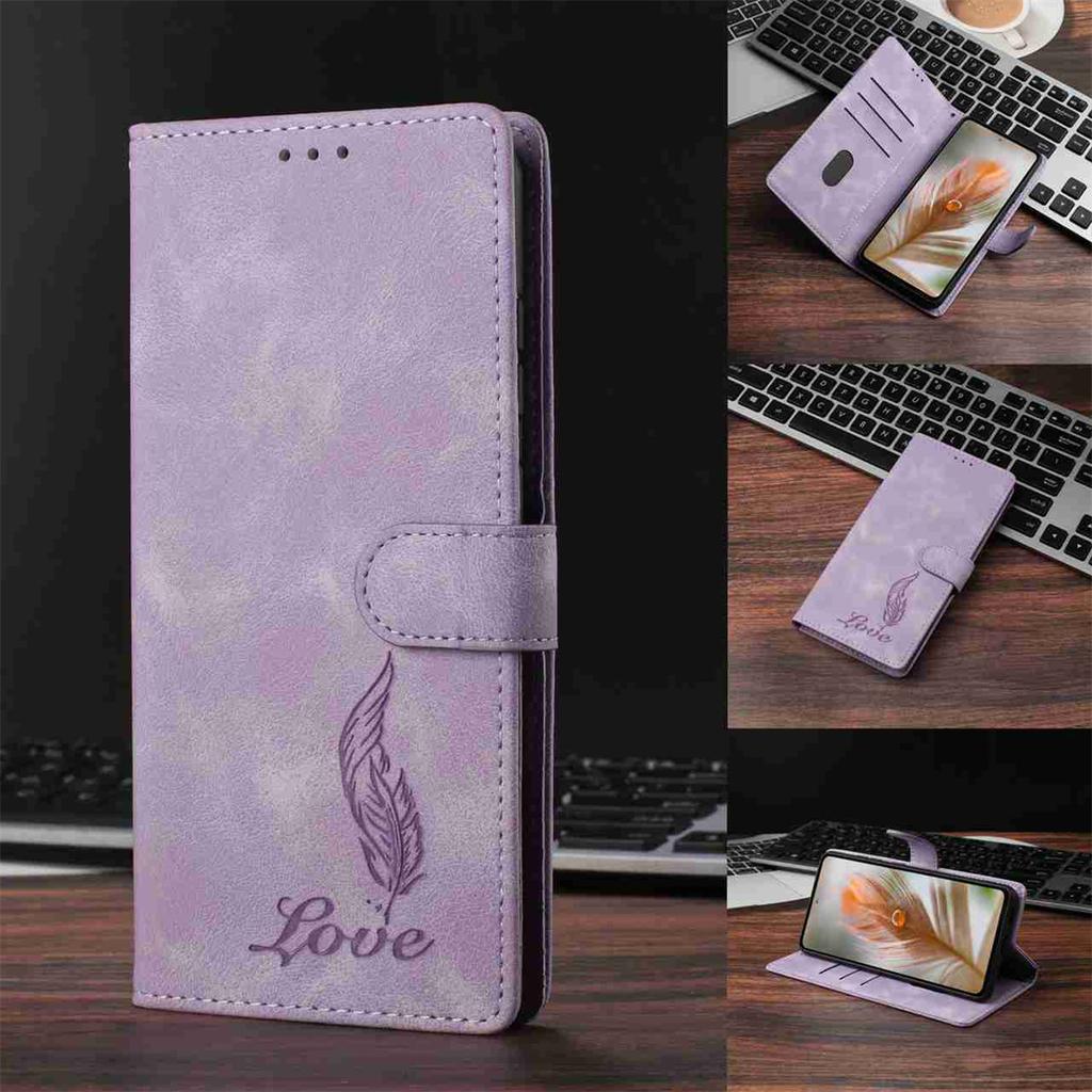 Quill Pen Embossed Pattern Flip Card Design Wallet Case for Huawei P10-P50,Honor 9 Lite,Y6P,Y5 2018,P40,P20 Lite,Magic7...(8-Color)