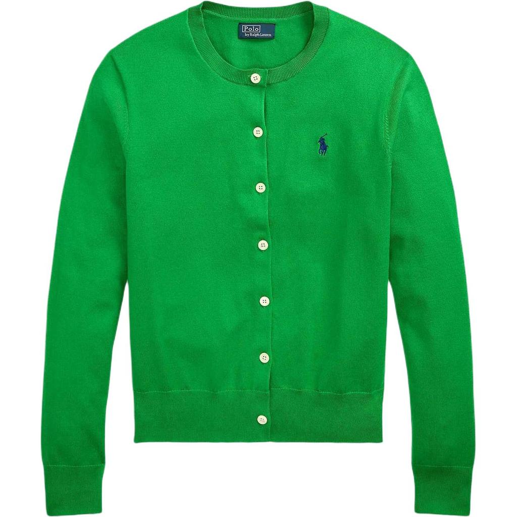 Polo Ralph Lauren Fw25 Slim Fit Crew Neck Single Button Pony Embroidery Long Sleeve Knit Sweater Women Sweater WMPOSWENDW20443-300