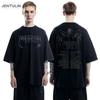 Harajuku Oversized Streetwear Herrenbekleidung FUNERAL TOUR Grafik-T-Shirt Baumwolle Hip Hop Koreanischer Druck Kurzarm-Oberteil Goth Y2k