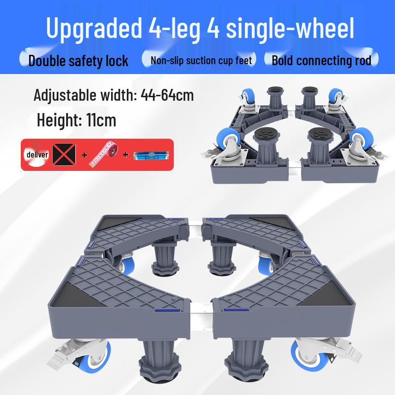 Suport de bază reglabil pentru mașină de spălat cu depozitare