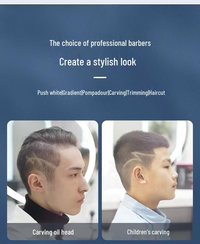 New Model USB Electric Hair Clipper with LCD Display - Professional Transparent Clipper for Barber Shops