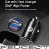 100W QC3.0 PD Car Charger Fast Charging Car USB Type C Charger For VW GTI Polo Golf MK6 MK7MK8 Passat Tiguan CC T-ROC Tire Valve