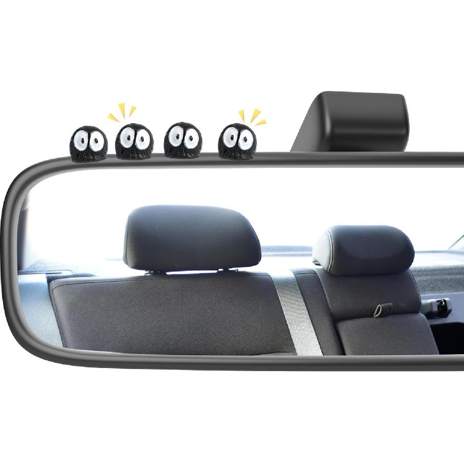Cute Soot Sprites - Car Rearview Mirror Accessories for Car Interior Decoration Dashboard Ornament Funny Gifts for Cute Mirror Interior Decors