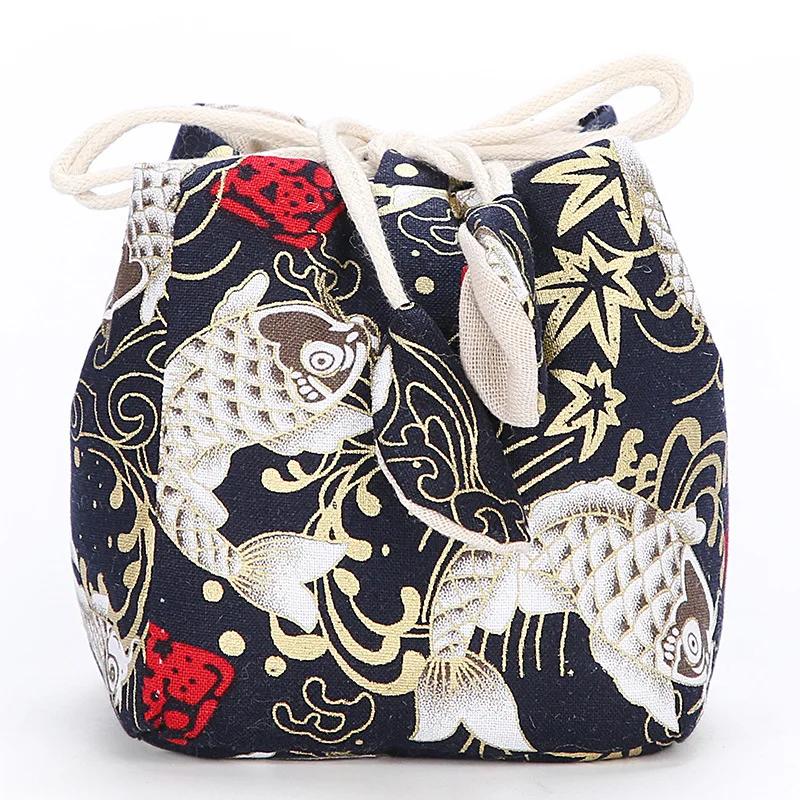 Teeware Aufbewahrungstasche Tragbar Outdoor Mehrzweck Reise Teetassen Meister Teetasse Kordelzug Baumwollstoff Beutel Geschenk Deko Tasche 2025