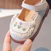 Spring Girl Shoe New Embroidered Lace Kid Shoes Fashion Comfort Flat Sandals Soft Soled Retro Versatile Cute Soft Princess Shoe