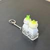 Funny Fidget Clicker Plastic Finger Button Keychain Creative Mini Keyboard Pendant  Office Toy