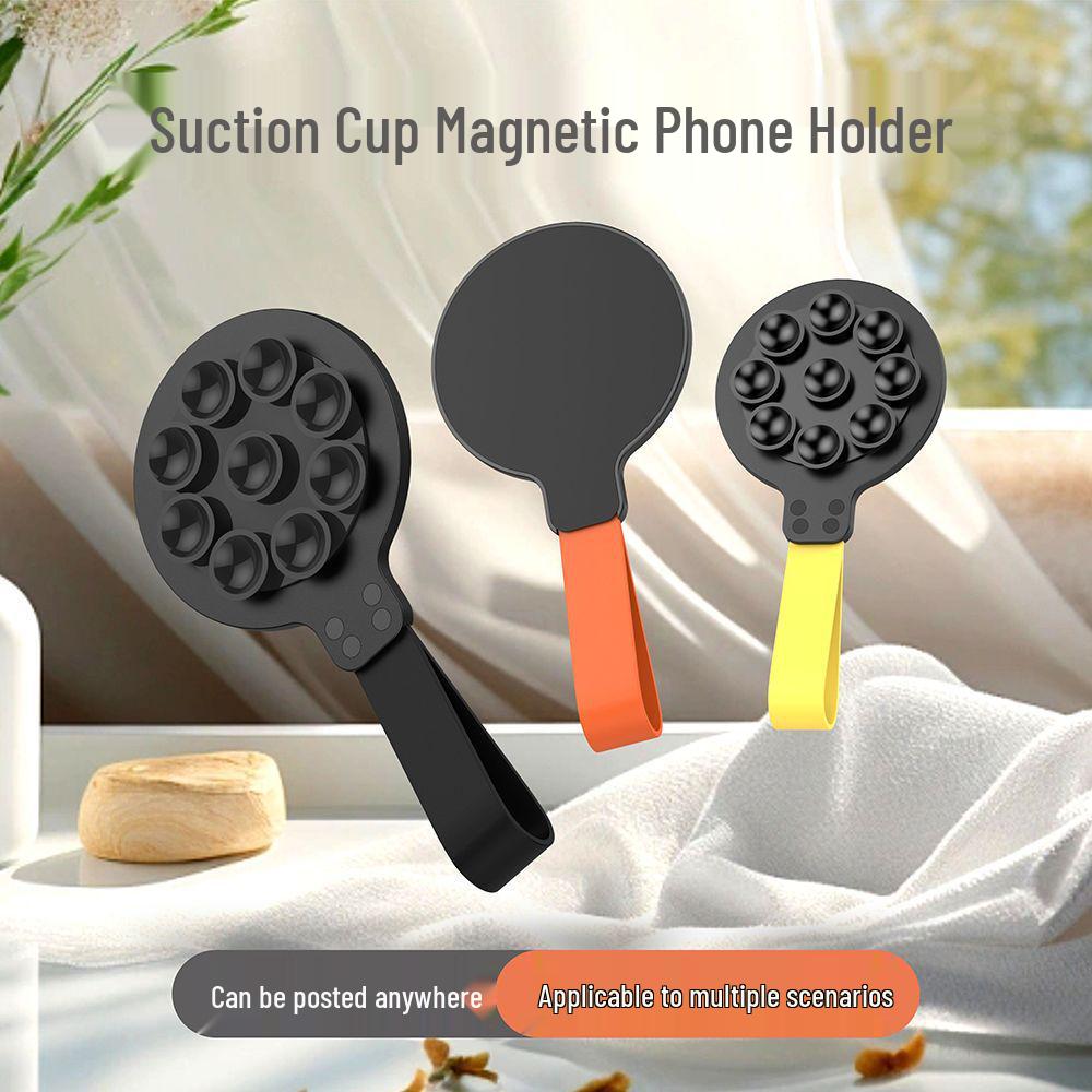 

2025 Magnetic Phone Holder for Photography in Kitchen, Glass, Bathroom & Outdoor Use - Suction Cup Holder for Lazy Users