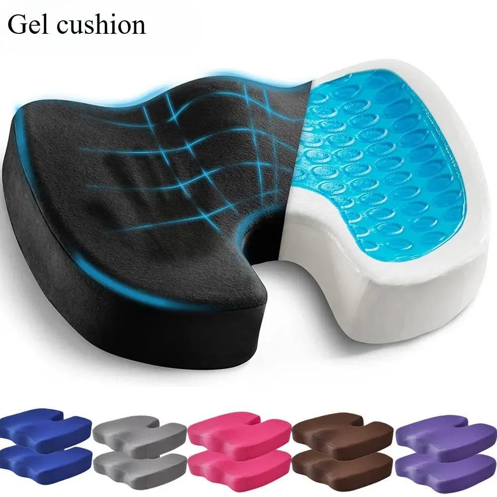 Gel Orthopedic Memory Cushion,U-shaped Seat Cushion for Home Office Coccyx Orthopedic Chair Cushion,Protect Healthy