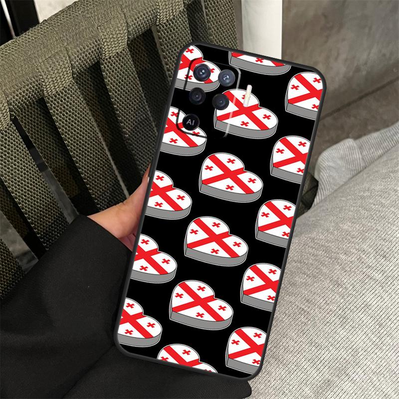 Georgia Flag Case For Oppo A38 A18 A58 A78 A98 A79 A40 A60 A80 A16 A76 A96 A15 A74 A94 A54 A77 A17 Cover