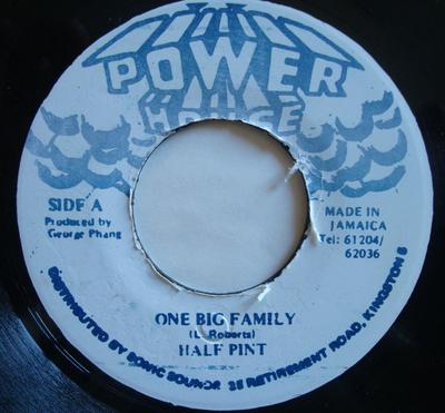 Płyta 7-calowa HALF PINT - One Big Family NONE Power House Jamajka Reggae, Ska & Dub Używana
