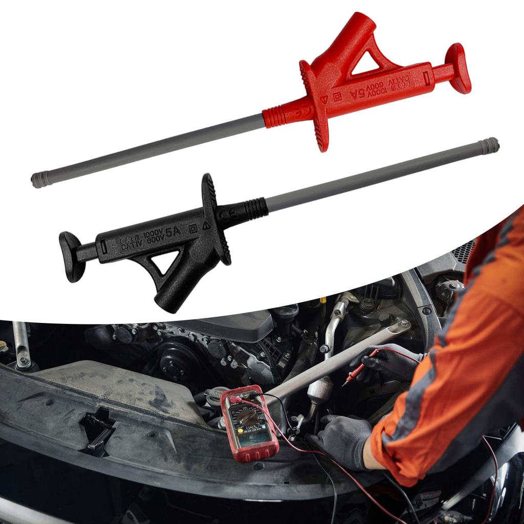 J.30042 Quick Test Hook Clip 4MM Banana Socket Professional Insulated High Voltage Flexible Grabber Probe Test Hook Clip