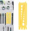Msuring Tool Plastic Integrated Portable Inch and Millimeter Scale Nut   Thrd Gauge