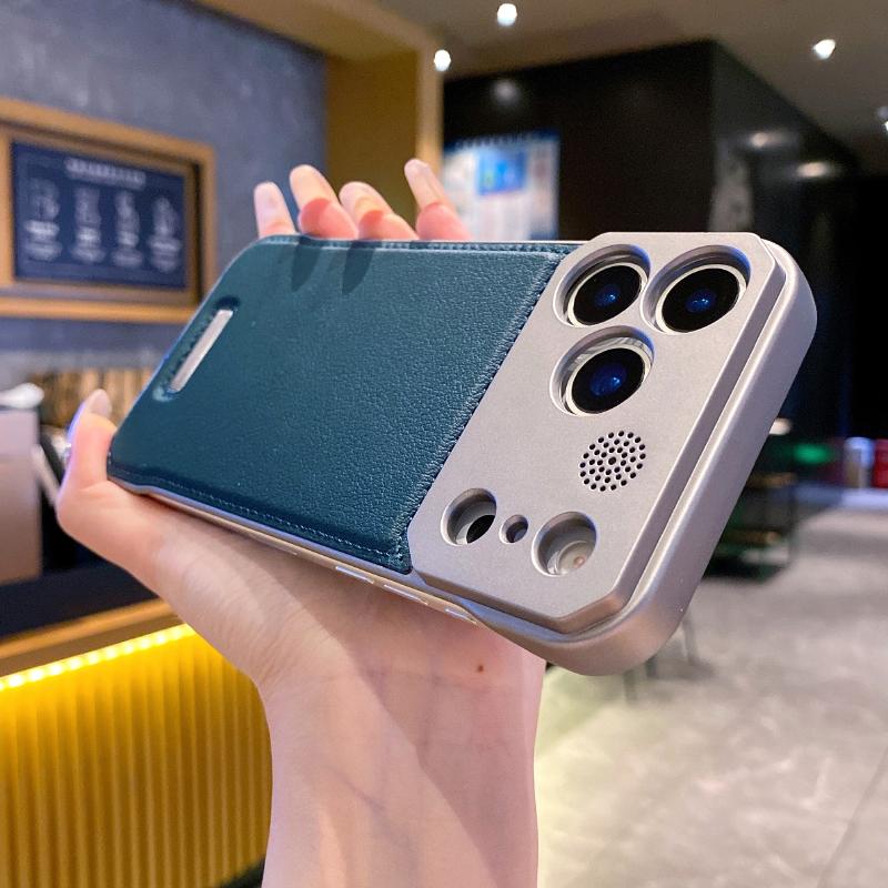 For Magsafe Magnetic Leather Frameless Case for iPhone 17 Pro Max 17 Air 16 15 14 13 Wireless Charging Better Heat Hard Bumper