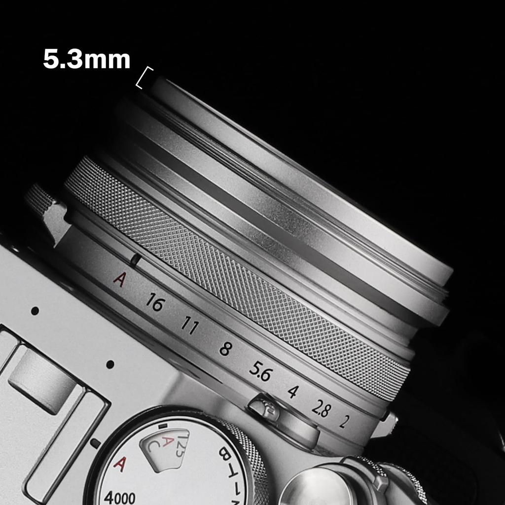 Haoge 49mm MC UV Lens Protection Filter for Fuji X100VI X100f X100V X100S X100T Camera Lens Optical Glass Ultra Thin 18 Layer Coating Silver