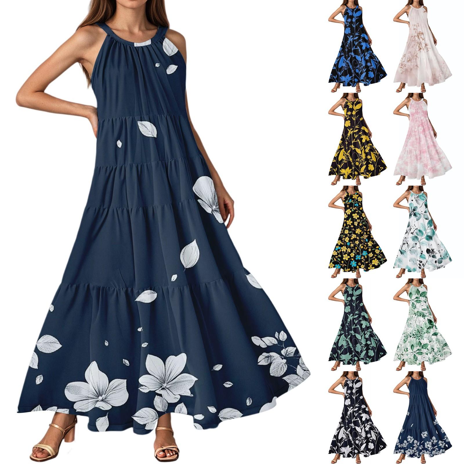 

Women s Summer Casual Fashion Suspender Sleeveless Dress S