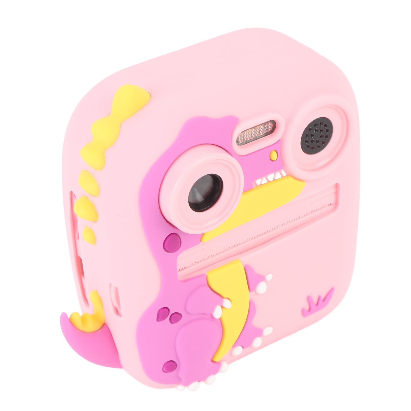 

Камера мгновенной печати с двумя объективами 48MP HD, 2,8-дюймовым экраном, 4-кратным зумом и функцией мгновенной печати для селфи-камеры розовый