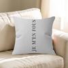 Je Men Fous French Quote Pillow Cushion Cover Pillowcase Living Room Sofa Home Decor Customized