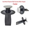 Multi-Function Kitchen Sink Waste Disposer with Water Stopper and Material Pusher