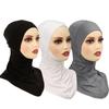 3PCS Muslim Inner Cap Hijab For Women Solid Underscarf Hijab Undercap Scarf Turban Hat Islamic Hijabs Ready To Wear Headcover