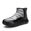 Winter Outdoor Herren Samt Plateau Schuhe Mode Fuß Freizeit Schneestiefel Jung und Jung Verdickt Warm High-Top Schuhe