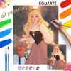 Princess Aurora Digital Oil Painting Art Kit DIY Handmade Home Decoration Gift