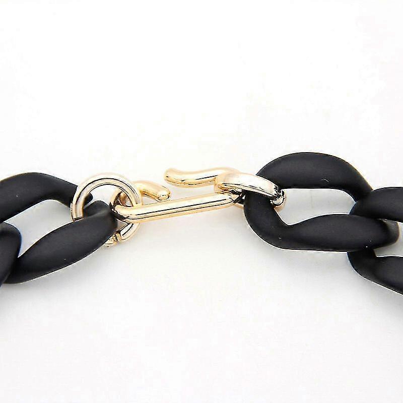 Vintage Resin Acrylic Collar Chunky Choker Statement Bib Chain Necklace Pendants