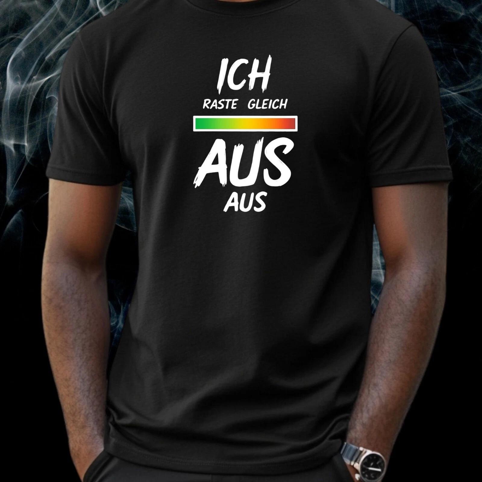 T-Shirt Herren Ich raste Gleich aus Motiv Baumwolle Größe S bis 5XL M
