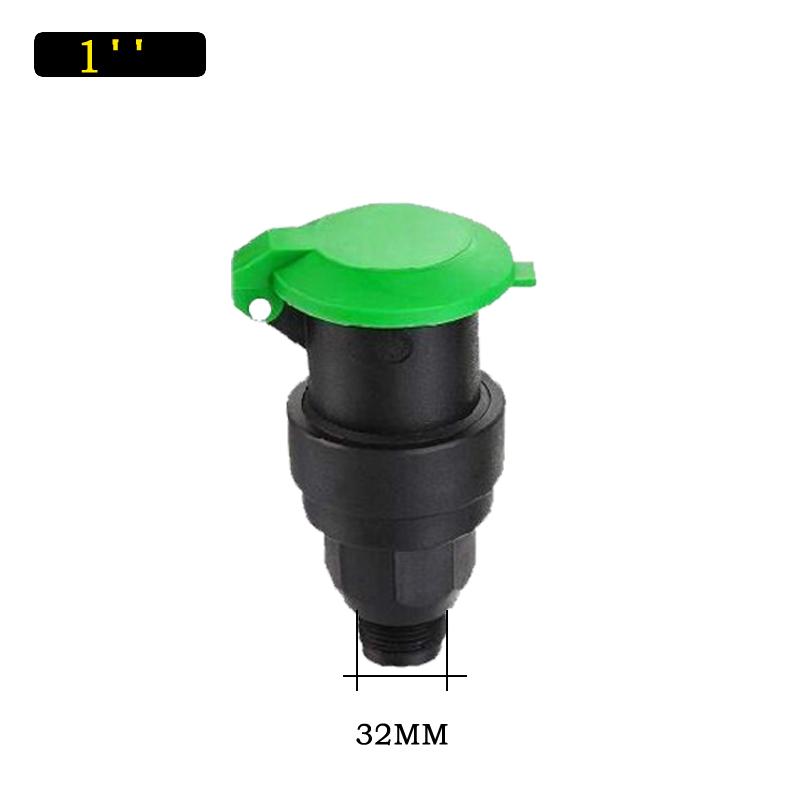 3/4" 1" Male Thread Rapid Water Intake Valve Quick Coupling Valve Garden Lawn Irrigation Car Washing Plastic Hydrant Equipment