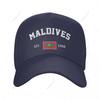Baseball Cap Maldives EST Independence Day Wild Sun Shade Peaked Adjustable Outdoor Caps