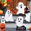3Pcs/Set Creative Halloween Tiered Tray Decorations Cartoon Halloween Ghost Decor  Desk Decor
