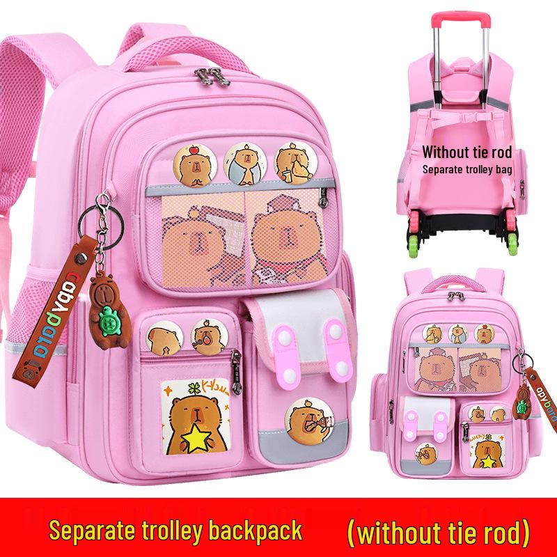 Large Capacity Trolley Schoolbags for Grades 2, 3 & 6 – Lightweight Backpacks for Kids