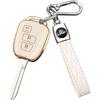 QBUC for Toyota Key Fob Cover with Keychain,Soft TPU Full Protection key fob cover Fit for Toyota 4Runner Corolla Tacoma etc