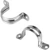 2inch With 2 Holes U Bracket Stainless Steel Tube Strap Tension Clip U Bracket Rigid Pipe Strap Tension Clips for Pipe Fixing(25Pcs)