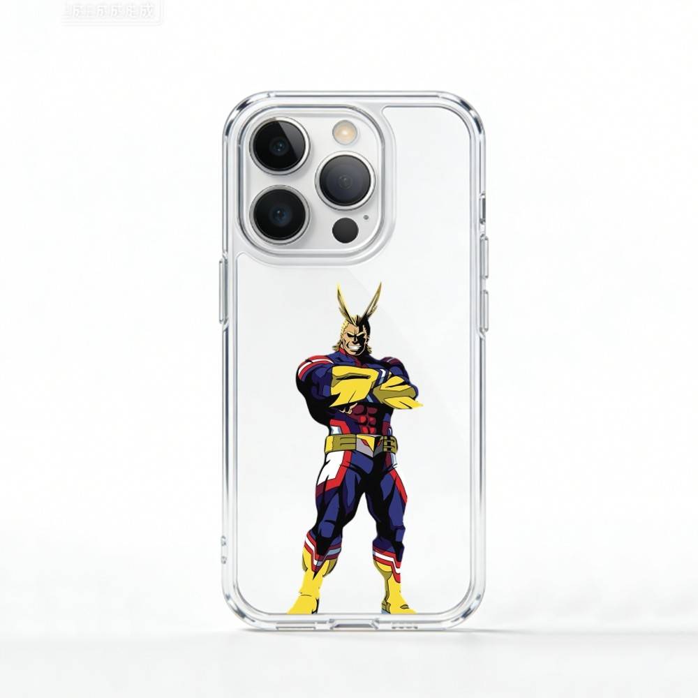

T-Тошинори Y-Яги MHA Всемогущий Чехол для Телефона Для iPhone 17 16 15 14 13 12 11 Mini Pro Max Plus Прозрачный Чехол iPhone17air