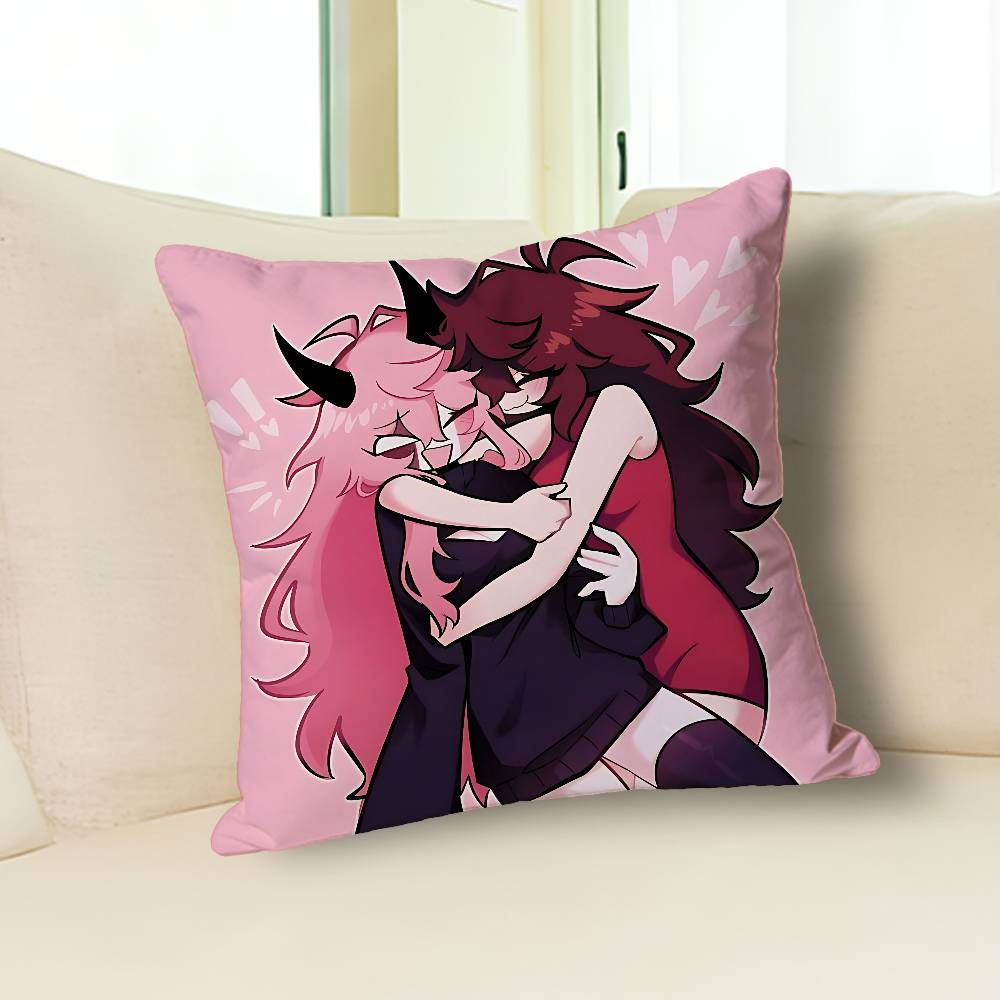 F-Friday N-Night F-Funkin Anime Celebrity Merchandise All-Match Printed Pillow Case Sofa Car Office Room Decoration Protector