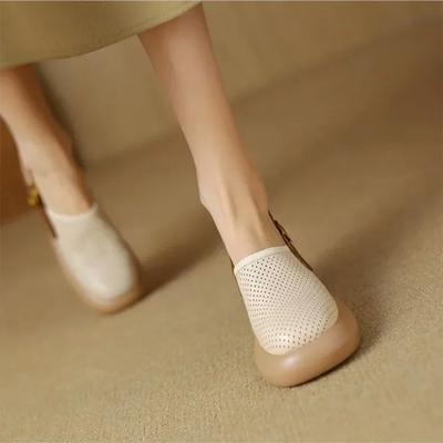 Fashion Mesh Women High Heels Sandals Platform Shoes Mules Slingback Slippers Retro Dress Fashion Chunky Pumps Famous Brand