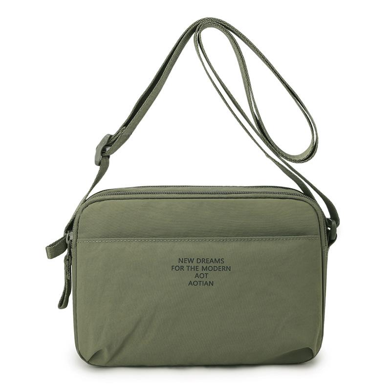 Minimalist Oxford Cloth Crossbody Bag Men Women Casual Functional Daily Outdoor Shoulder Bag