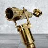 Solidny mosiężny teleskopowy laska spacerowa składana palisandrowa laska styl Steampunk na prezent