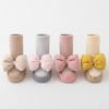 Baby Girl Princess Anti Slip Floor Shoes Socks Soft Non-slip Cute Bow Flats Warm Walking Shoes for Newborn Toddler First Walkers