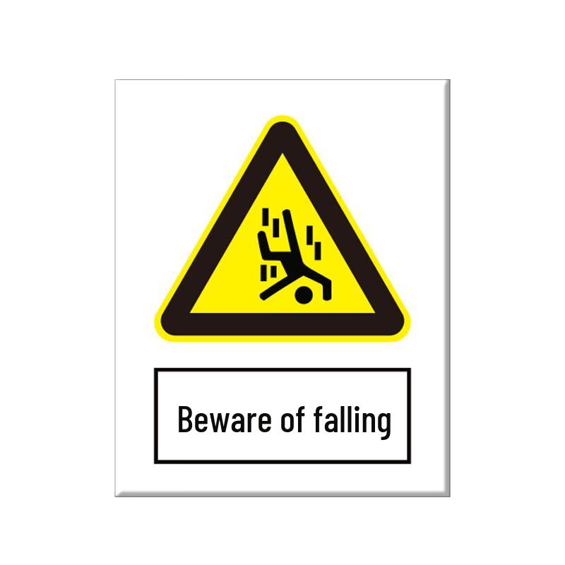 HUATAI Reflective Aluminum Warning Sign - Caution Falling