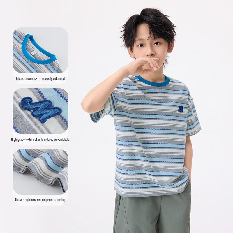 Boys' Embroidered Summer Casual T-Shirt