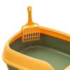 Cat Open Top Non- Litter Kitten Pan Detachable Rim Toilet W/ Container Accessories
